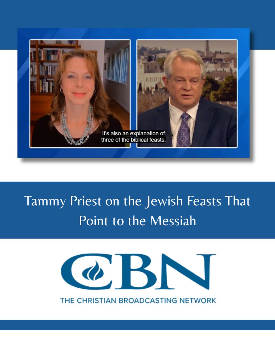 LexhamPress's tweet photo. Former Lexham Press, now Baker Books author Tammy Priest recently sat down with CBN to discuss her book, Jerusalem Calls, and the Jewish feasts that point the way to the Messiah. 

https://t.co/0dwyN2b6HS https://t.co/PEHovOhjMq