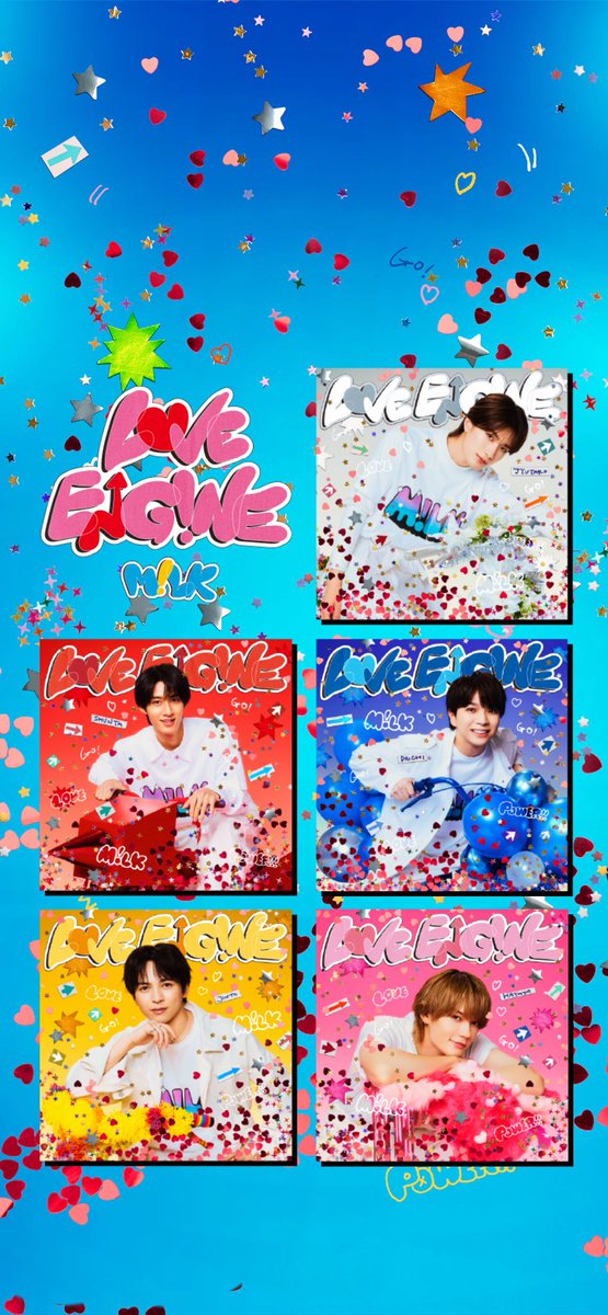 midnight_drop2's tweet photo. なんか全員揃った！！↓

私のスペシャルLOVE ENG!NE、完成！
https://t.co/VbYgHqYyaK
#みるくシェイク #ラブエンジン https://t.co/YjOOAeJtPy