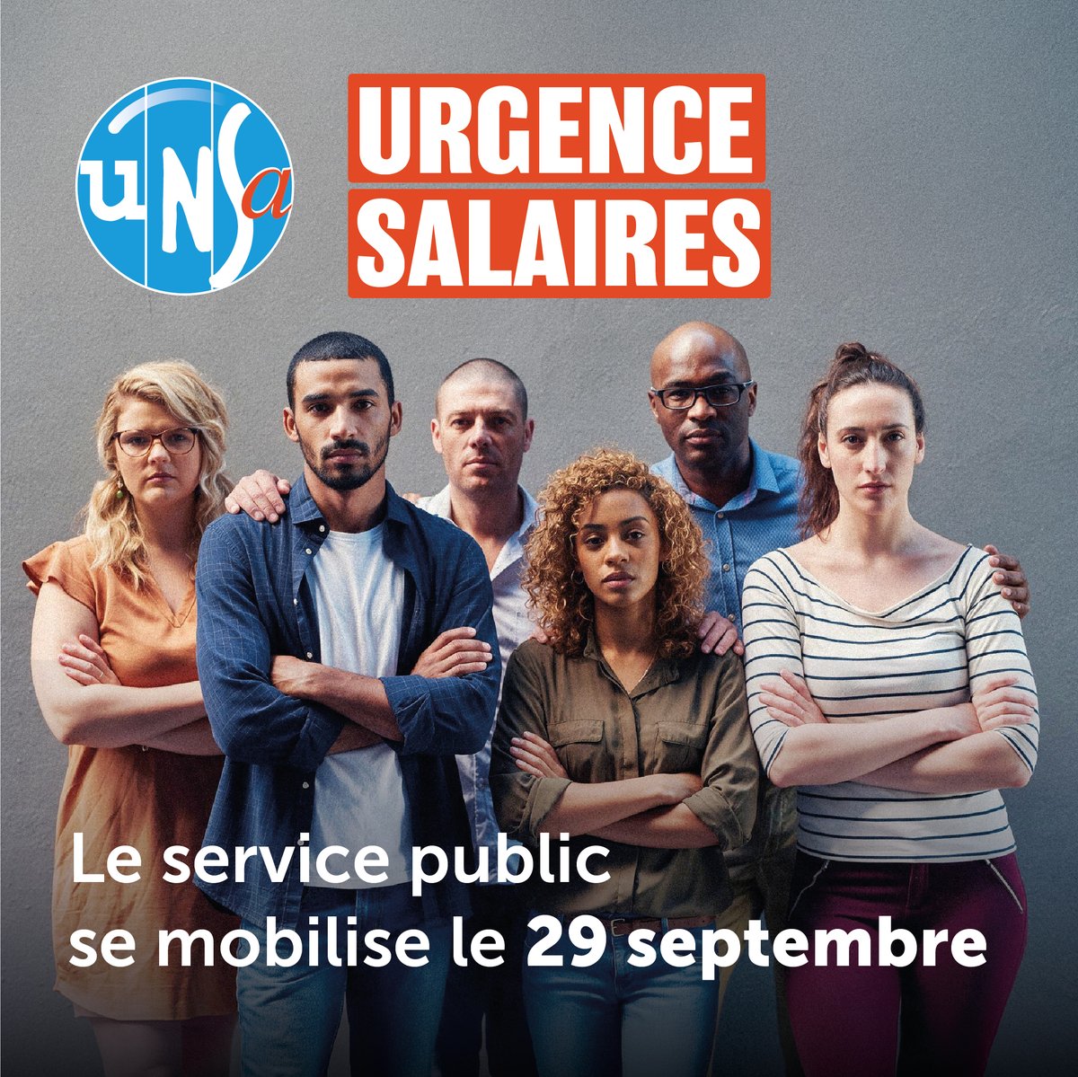 SE_Unsa's tweet photo. 💸 Pour atteindre le Smic, 862 000 agent⋅es publics perçoivent une indemnité différentielle.

✊ Tous mobilisés le 29 septembre pour exiger des salaires décents ! https://t.co/HxCuBHTOLp