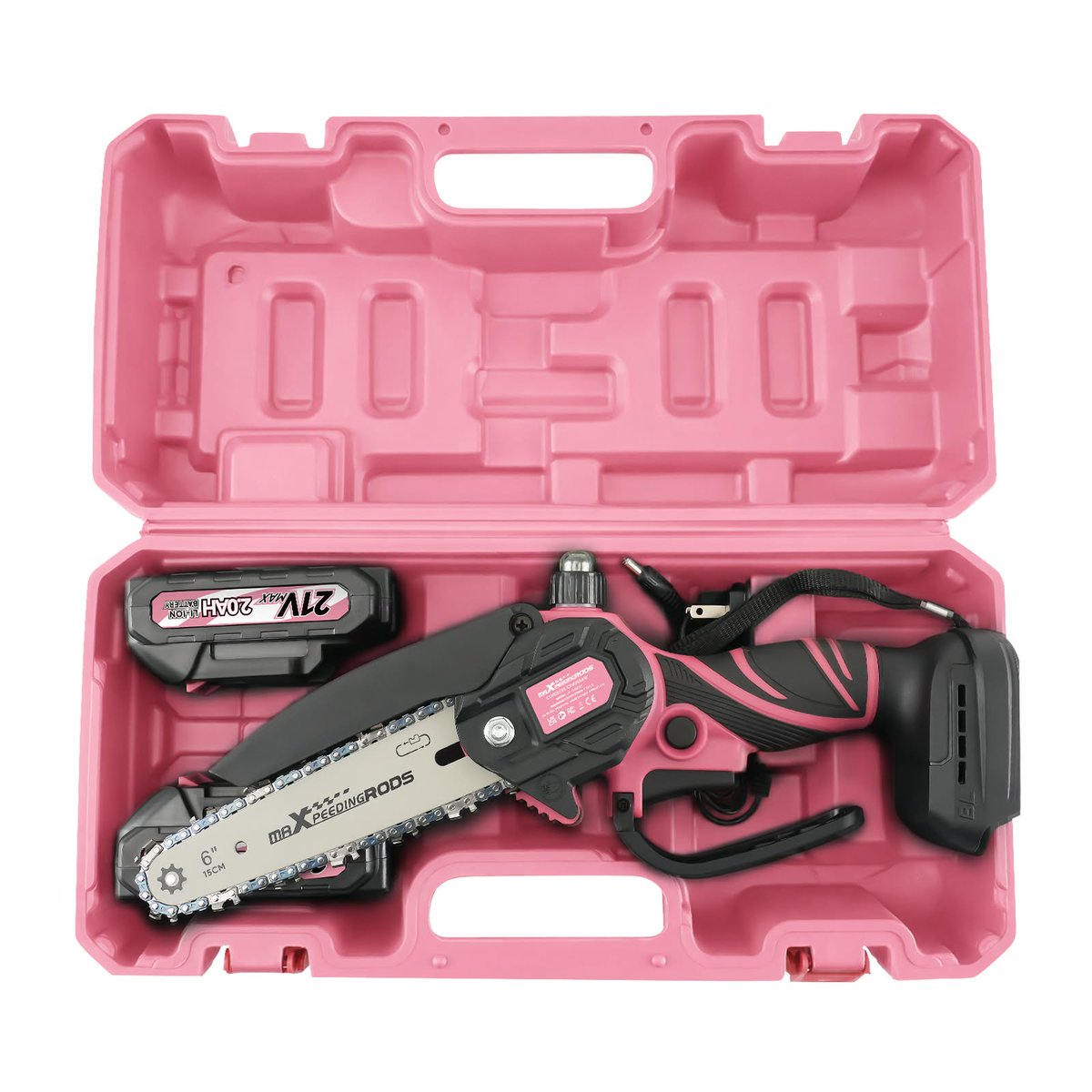MaXpeedingRods's tweet photo. A little pink never hurt anyone. 💗
Now let’s cut some stuff.😈🪚
#maxpeedingrods #MiniChainsaw #chainsaw #powertools #DIYTools #GarageTools #handytools #DIYProjects #ToolLife #pinktools #DIYLife https://t.co/z7C8toPrIN