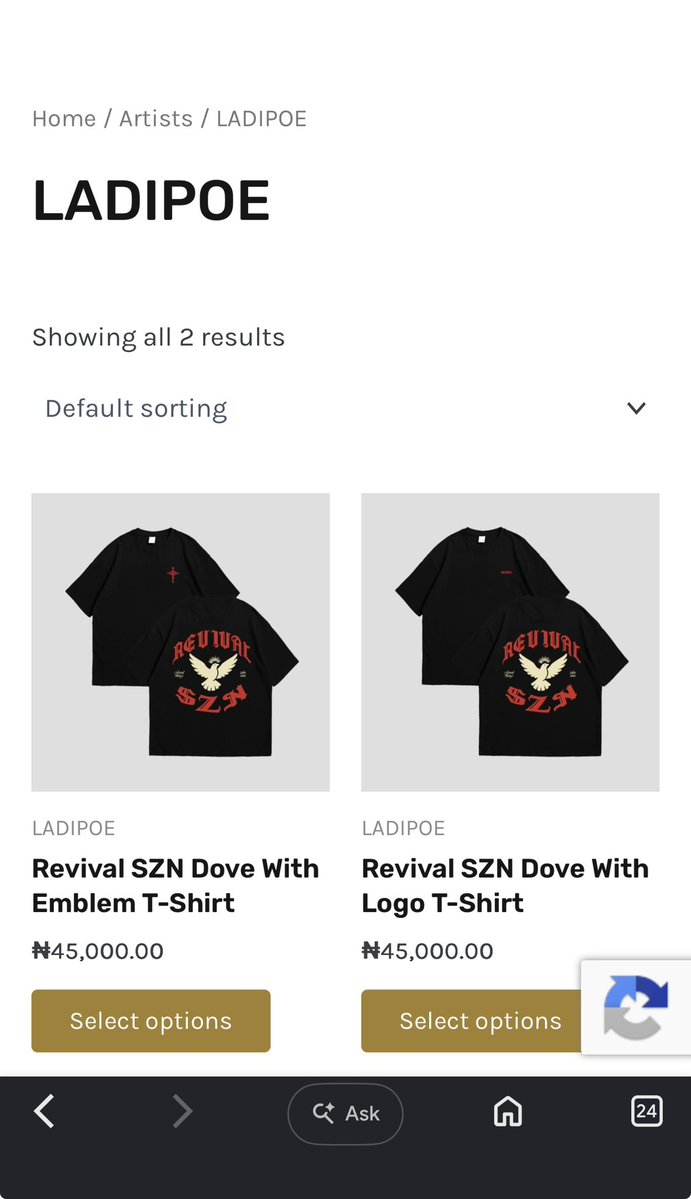 LadiPoe's tweet photo. New Revival merch just dropped ✝️ https://t.co/JUwuHwljpA