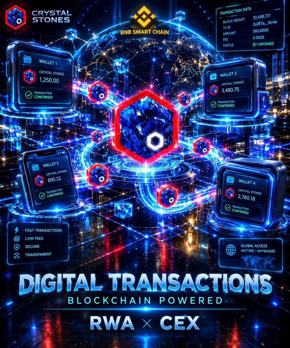 leviwillams3052's tweet photo. @Psycho10x Crystal Stones ($CRYSTAL) is an RWA project backed by tangible assets, primarily solid minerals, with exposure to real estate &amp; petroleum.

Built on BNB Chain. 💎

🐦 @crystalstones01
🌐 https://t.co/kQHEXWDrjR
CA: 0xe252FCb1Aa2E0876E9B5f3eD1e15B9b4d11A0b00 https://t.co/SC8v3bvc9L