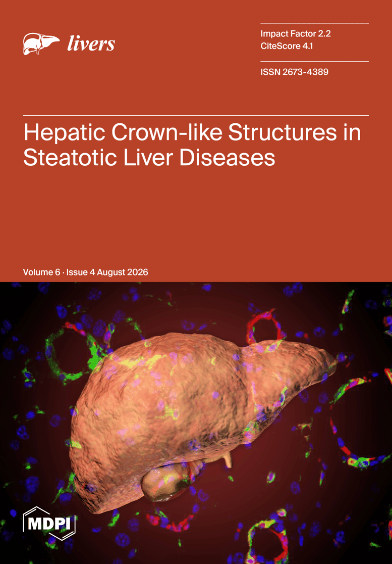 LiversMdpi's tweet photo. 📢 New Issue in @LiversMDPI

📚 Volume 6, Issue 4 is now online with 27 articles

⭐ Cover Story: Hepatic crown-like structures, cell heterogeneity, and their role in steatotic liver diseases

🔗 Full issue here: https://t.co/qBM1c1uVPj

#Hepatology #LiverResearch #SteatoticLiver https://t.co/pe8s7Oyxi9