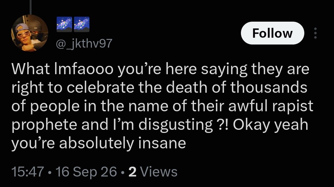 lcveslyly's tweet photo. Hi, pls share this so people know about this account literally a zionist, support the genocide of the Palestinian and islamophobic. Calling my prophet a rapist without any proof whatsoever, this is absolutely insane. https://t.co/6BowiBsAgb