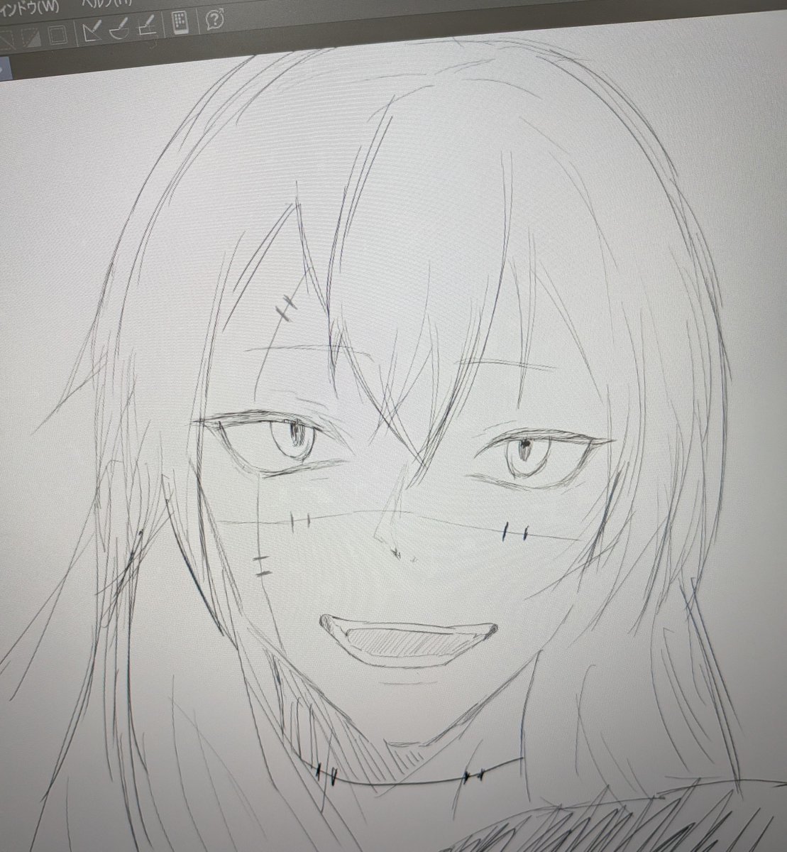 raimu9da's tweet photo. 没ったかわいいまひと描きたかった https://t.co/yuPslvPs6Z