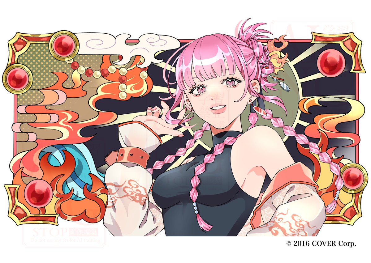 PONKO517's tweet photo. 【 お仕事お知らせ 】
ホロライブ  響咲リオナちゃん×森カリオペさん
の歌ってみた『 Dreamland 』のヴィジュアルを担当させていただきました！
楽しかったです ありがとうございました◎

https://t.co/EKttq5Fvdb
🔼2人の最高ハーモニーとかっこいいMV♩
⁡
🎤👑@isakiriona 
💀@moricalliope https://t.co/PH17cLsmmR