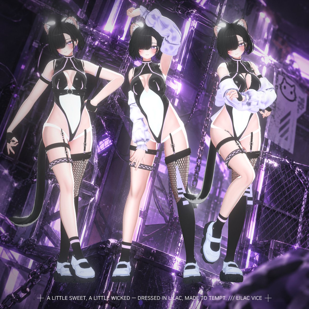 Amairo_Booth's tweet photo. 🖤⚡ OPEN SALE!! ⚡💜
✦ Lilac Vice ✦

💜 本日限定・衝撃セール！

🖤 単品 1000 → 700 → 490 JPY
🖤 Full Set 3500 → 1300 → 790 JPY

⛓️ 本日限定価格！
✦ 9/23までオープンセール

🎁 RT＆フォロー
💜 ♡50ごとに当選者+1！

🔗：https://t.co/Yh8mjdQl1B

#VRC #VRChat #amairo_Booth https://t.co/XxJ6S9v4N0