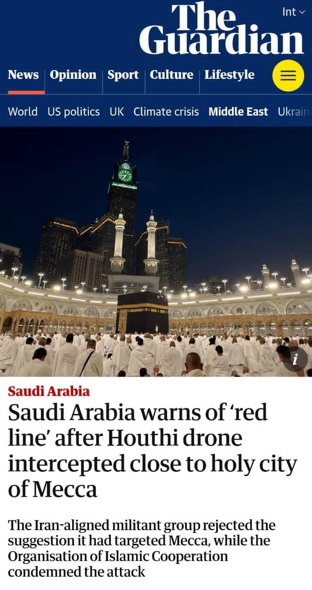ayeshahon14's tweet photo. Someone has advised KSA to "create their 9/11" 

The story that Mecca was attacked is totally fabricated. Saudis are playing with Muslim emotions.☹️ https://t.co/sCdsb7579o