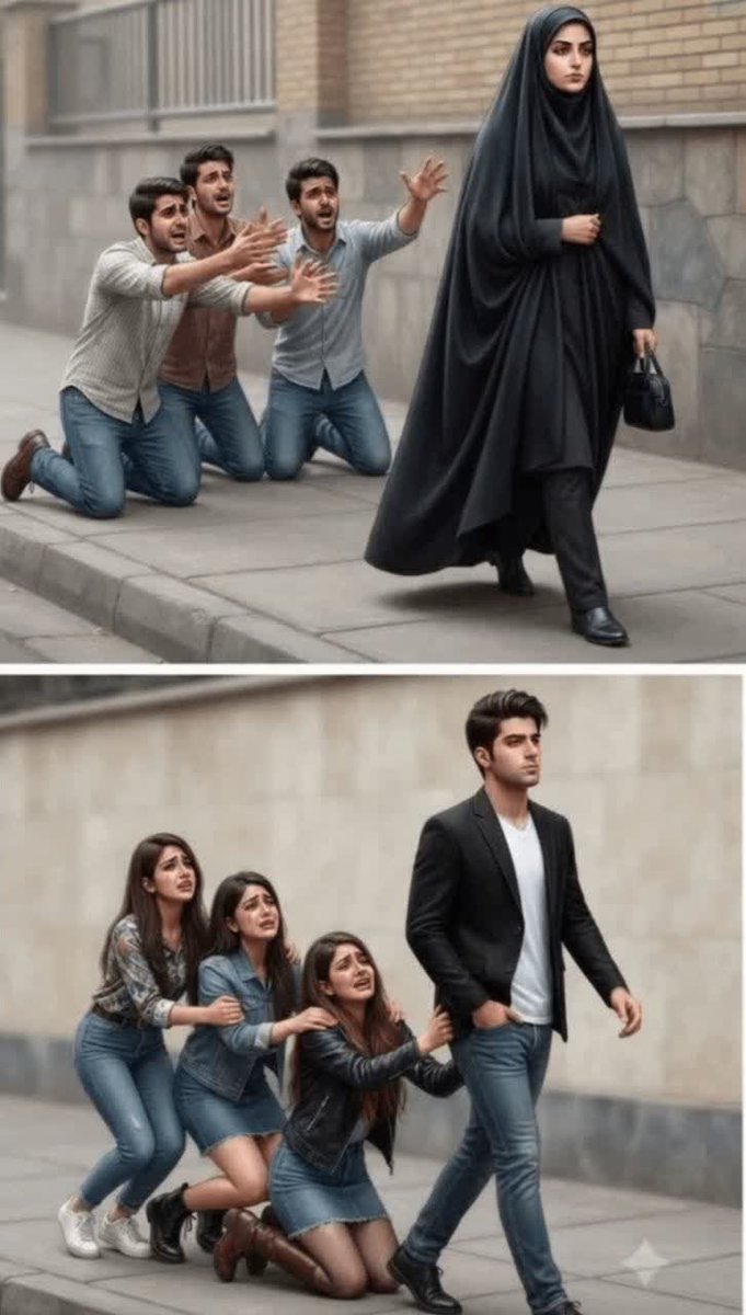 NaranjSalim's tweet photo. هنر طراح این بوده بدون ورود به مقوله ی حرام و حلال و دین و قیامت، عصاره ی حکمت الهی حجاب را با یک‌تصویر به نمایش گذاشته است.احسنت به این هنر
#هنرمند https://t.co/tySfnfEiXv