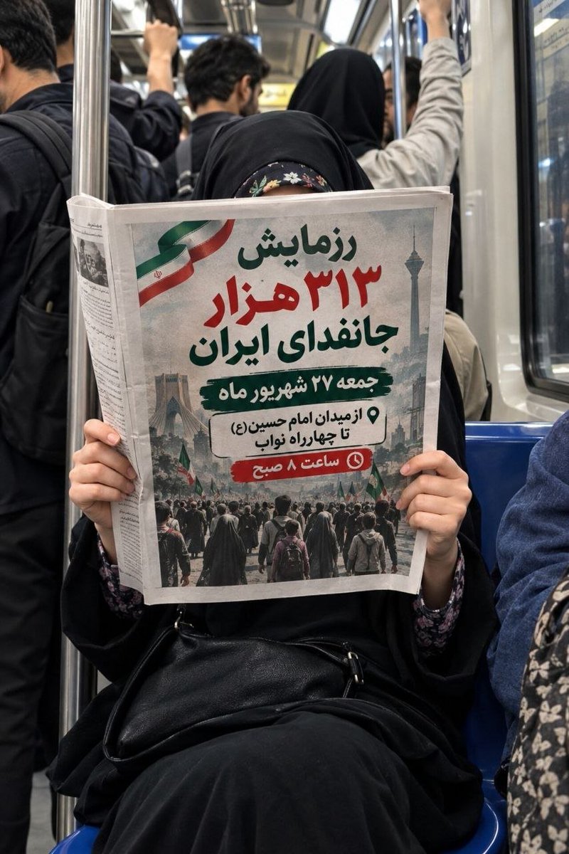emadsoltanii's tweet photo. مراسم جمعه ، ۲۷ شهریور، یک هدف بیشتر نخواهد داشت : 
اینجا مملکت آقا امام رضاست ع ، توی مکتب شیعه هم از مولامون حسین ع یادگرفتیم که نه تنها جلوی ظالم می ایستیم، بلکه حتی حق مظلوم رو هم خواهیم گرفت ، انشاءالله! #رزمایش_313هزار_جانفدای_ایران https://t.co/mNPg1p97FM