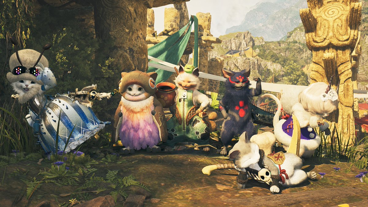 NoGamesNoLife59's tweet photo. 最近撮ったSS～
オトモだけにフォーカスあてたのは初めてだったけどかわいく撮れてていい感じｗ
重ね着のセンスがすごくて見習わないと・・・ https://t.co/hht9eOlfQR