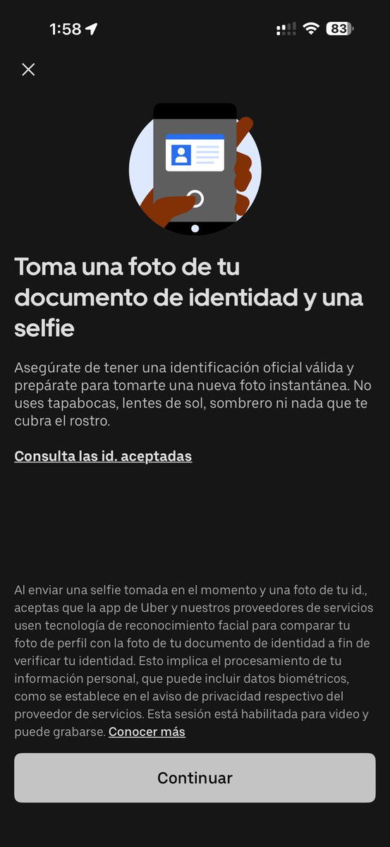 EI_Rulo's tweet photo. @Uber_MEX no mamen, necesito pedir un uber urgente ahorita y no salgo con cartera y me piden su verificación 🫠🫠 no xq pago el one y llevo más de 9 años de usuario https://t.co/MImEuUT5mQ
