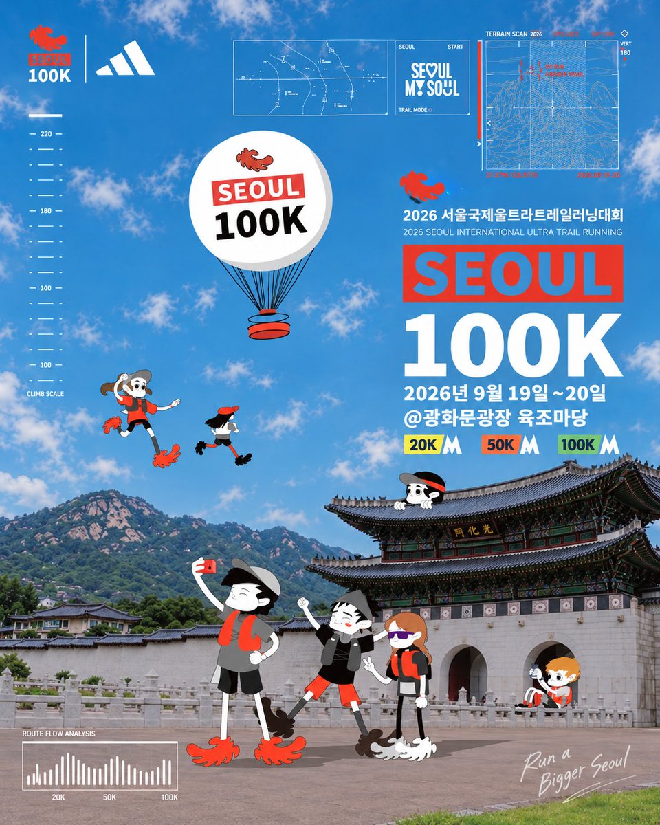 Seoul_gov's tweet photo. 🏃‍♂️ Push your limits across Seoul!

Run through city streets, mountains &amp; the Hangang River at #Seoul100K, with 2,000 runners from 36 countries. 🔥

https://t.co/9h8gd3BV7C https://t.co/ZqR6Ito7RJ
