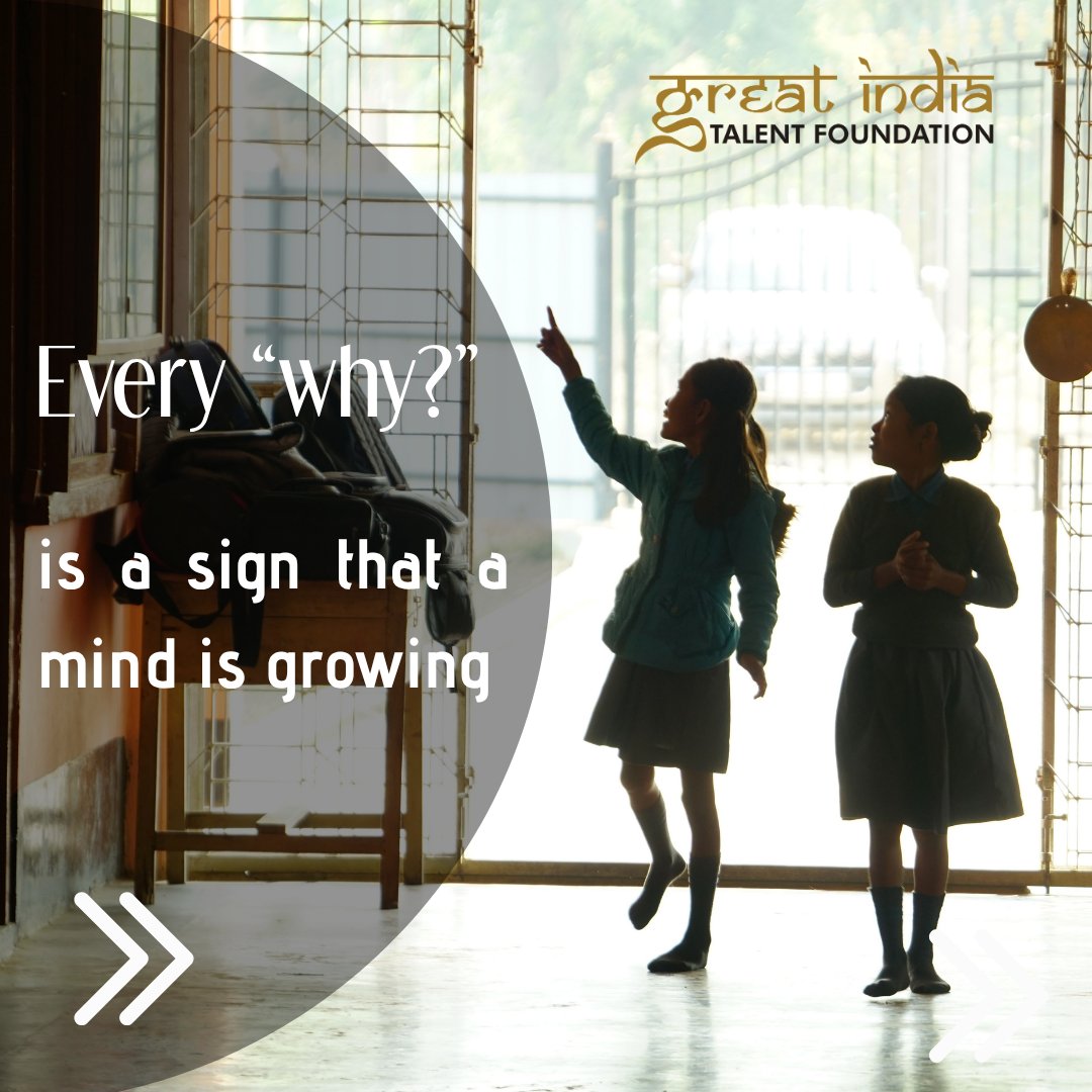 GITFOFFICIAL's tweet photo. Some of the most important lessons aren't in the textbook.
Confidence, kindness, resilience, teamwork, speaking up.
We're not just building classrooms. We're building possibilities.
At Great India Talent Foundation, #education is a pathway to opportunity. https://t.co/FYuvht0chc