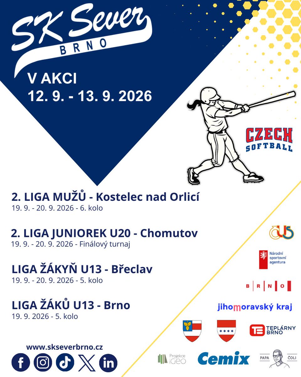skseverbrno's tweet photo. #skseverbrno #severjede #softball #czechsoftball https://t.co/F2WypMvhkI