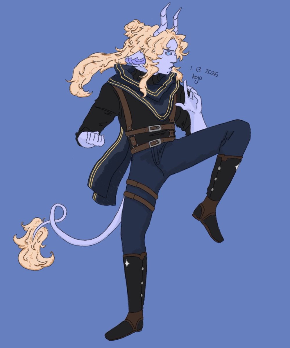 raviolicans's tweet photo. @H0peFell Here’s my eldritch knight fighter tiefling, Owl!! I’m curious. >:D https://t.co/ww5qMPLp3f