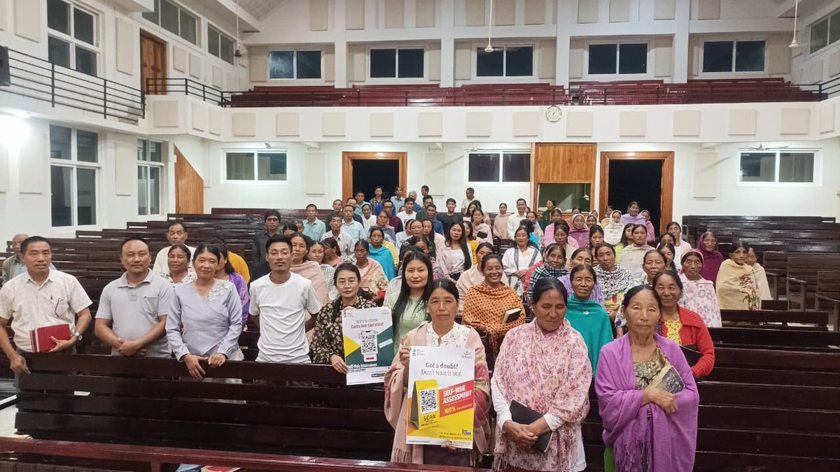 NACOINDIA's tweet photo. Village-Level Sensitisation | Nagaland

The Intensified IEC Campaign 3.0 in Nagaland continues to take HIV and STI awareness to the grassroots.

Through 119 village-level sensitisation meetings across 16 districts, the Intensified IEC Campaign 3.0 in Nagaland reached 3,186 people this week, opening up conversations around HIV and STI awareness.