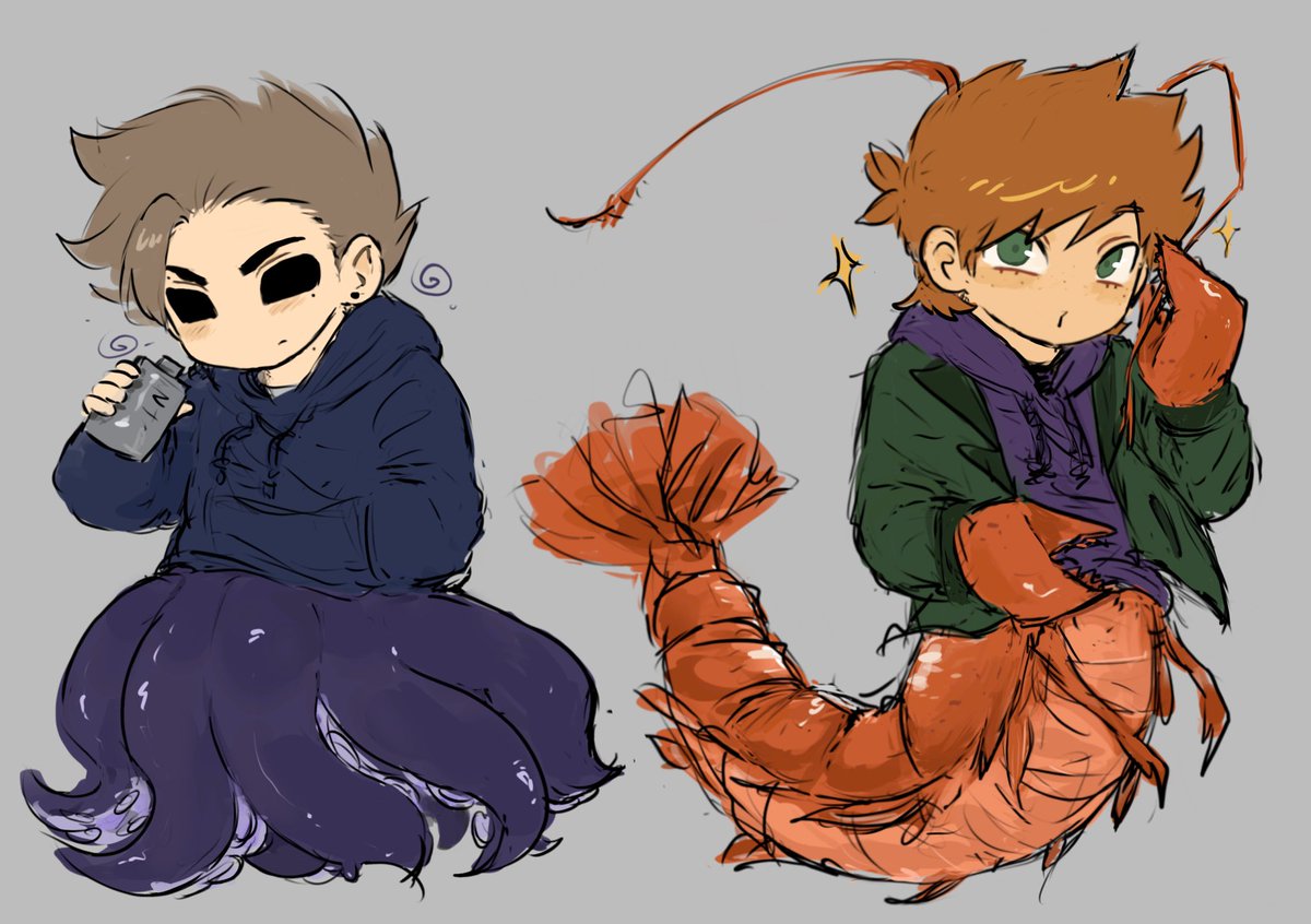 Chihuahua233's tweet photo. 之前画的海洋生物
#eddsworld #matttom https://t.co/O40sICCswX