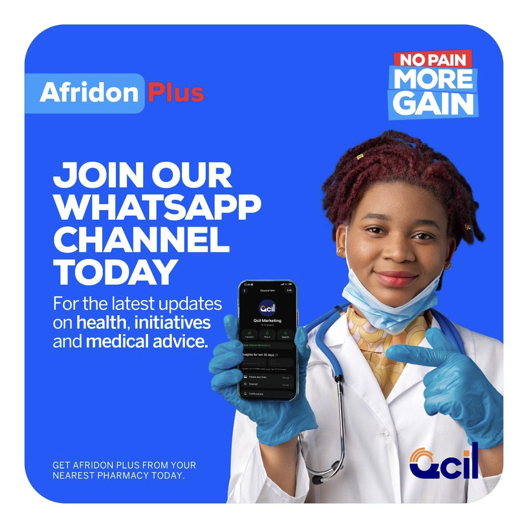 QcilCares's tweet photo. We are officially on WhatsApp.

Quality Chemicals Limited Industries Limited now has an official WhatsApp channel, a new way for us to stay connected with you and keep you updated.

Join the link: https://t.co/fwwWcGExRp

#NoPainMoreGain #LifeAfterWell #KeepingAfricaAlive https://t.co/AWZGo7vqZT