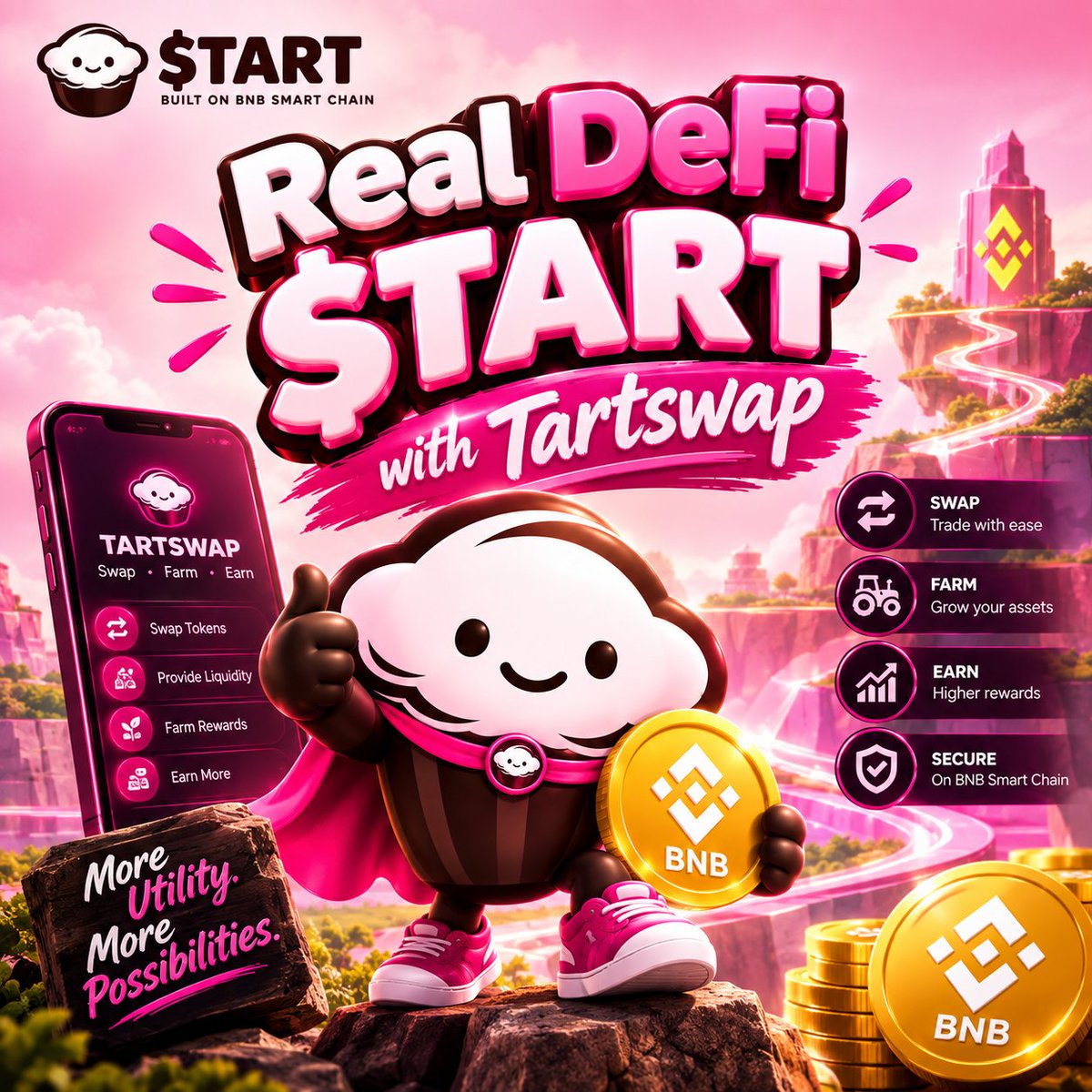 SEGUN4ROA's tweet photo. Real Defi $TART with Tartswap.
https://t.co/wEZj1b231T
✓Real utility
✓Deep Liquidity
✓Low fee
✓No sign-ups
✓Just Defi
#TART #DEX #BNBSmartChain #Tartswap @TartProtocol https://t.co/s1Az5OrvZ5