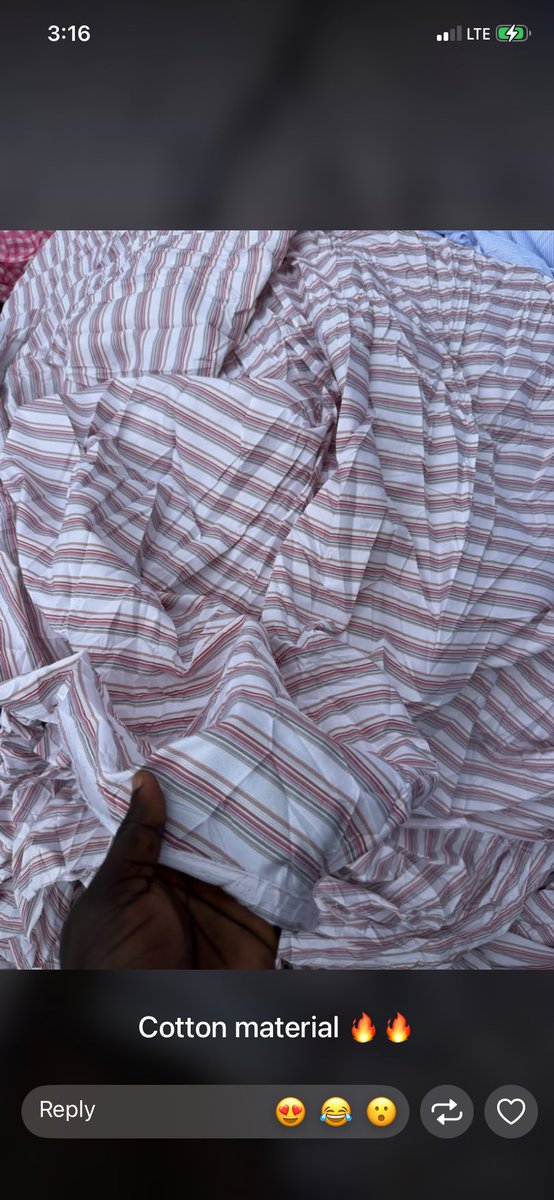 _anieeee_z's tweet photo. Stock shirt material 
Dm👇👇 https://t.co/0DY8gcDsJ1