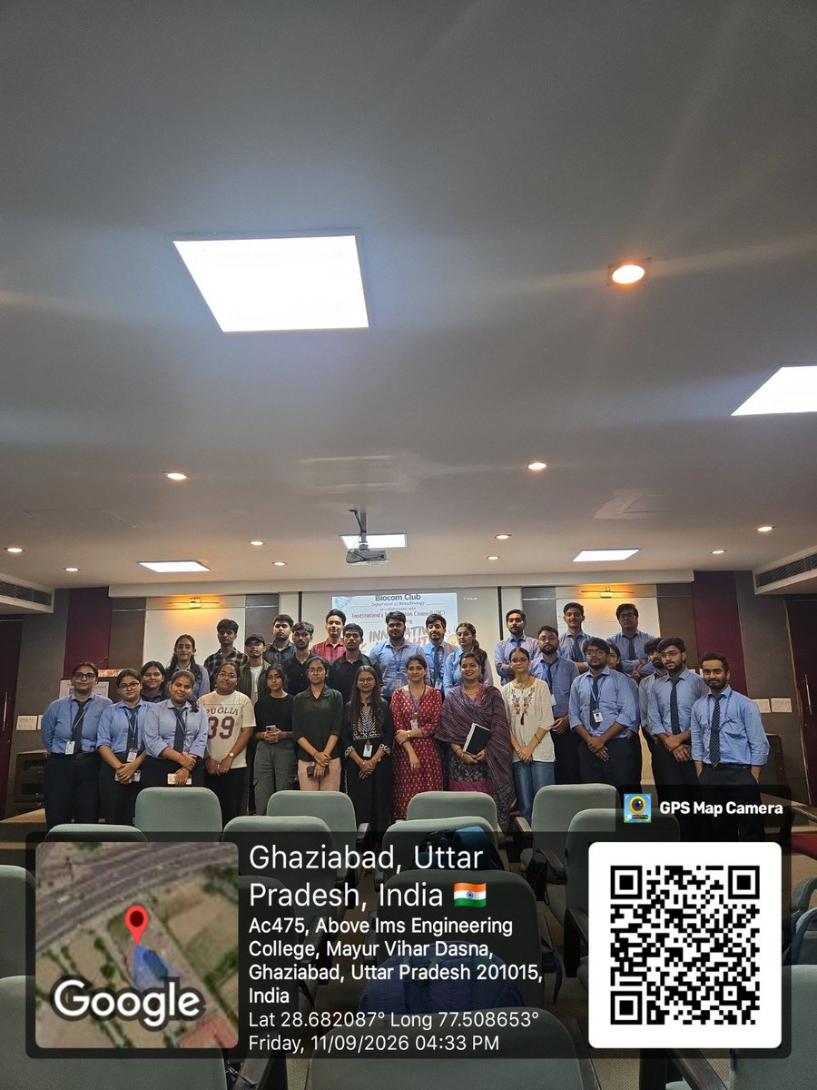 IMSECGhaziabad's tweet photo. 💡 Innovative Insights 2026 | Extempore
Biocom Club, Biotechnology Dept., IMSEC, in collaboration with IIC, organized an Extempore Competition on 11 Sept 2026.
🧠 Students showcased spontaneous thinking, creativity & innovative ideas.
#IMSEC #IIC #Biotechnology #Innovation https://t.co/4IiWWQJZfB