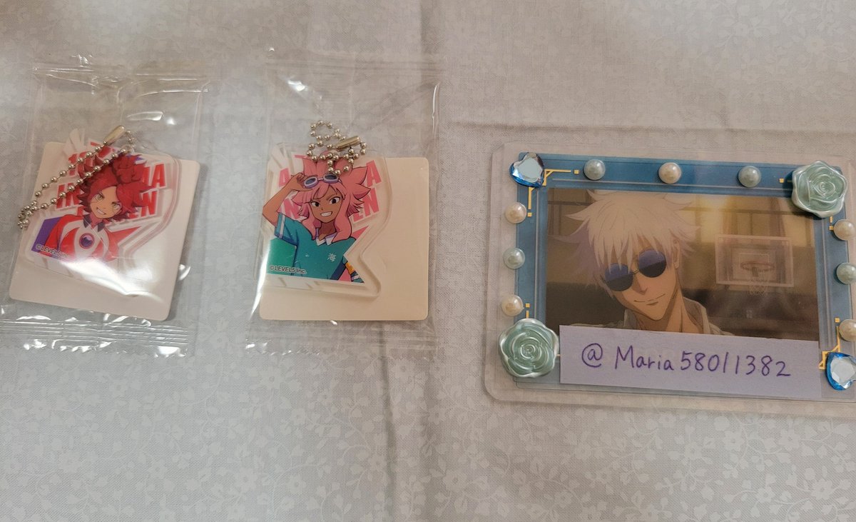 Maria58011382's tweet photo. 【交換】イナズマイレブン　アクリミニ　アクリルキーチェーン

譲→綱海、バーン

求→風丸、豪炎寺、アフロディ>源田、ガゼル、虎丸

※風丸、豪炎寺、アフロディ優先。
郵送希望です。
検索からでもお気軽にお声がけ下さい。 https://t.co/RAPBh6LTrJ