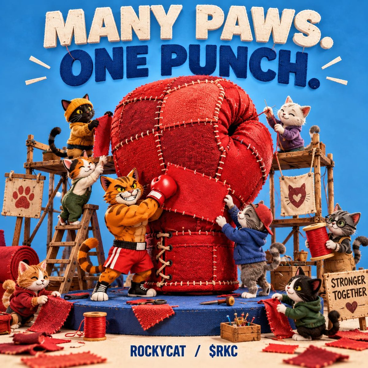 Rockycatcoin's tweet photo. Never allow anything happening in the general crypto market to shake your conviction in RKC .

The #RockyCat vision goes far beyond the chart.

This is a movement, and it is not being built to depend on bullish events within the #Web3 space, such as the #ClarityAct, which didn't pull through yesterday and had an adverse effect on the market.

We are building our own systems, with one of our key objectives being to onboard the Web2 audience.

That transition will be made easier through the GameFi and other services being developed within #RockyHub .

RockyCat is a movement built to empower underdogs around the world, and we cannot achieve that by relying on the very systems that have been manipulating and working against the average person.

We are building our own ecosystem...an ecosystem designed to create opportunities and give people the tools to participate and BUILD for themselves the future they desire, rather than simply watching from the sidelines and HOPING things turn out well.

So, hold what you have jealously, and use the opportunity presented by the current market to increase your position now if you can 👇
 0x860de30baf288efaefd90f2700358d26d4fc4444

The fight for the underdogs lives on 😺✊

#RKC #BNB #FromUnderdogsToLegends