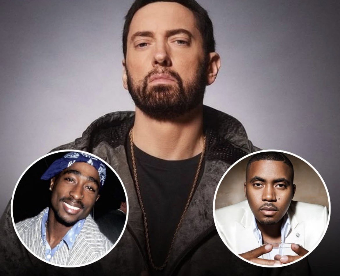 voidfactss's tweet photo. Eminem names the two rap albums every kid should hear before graduation, Nas ‘Illmatic’ and 2Pac’s ‘All Eyes On Me’. 🔥 https://t.co/V8gk0zg0zu