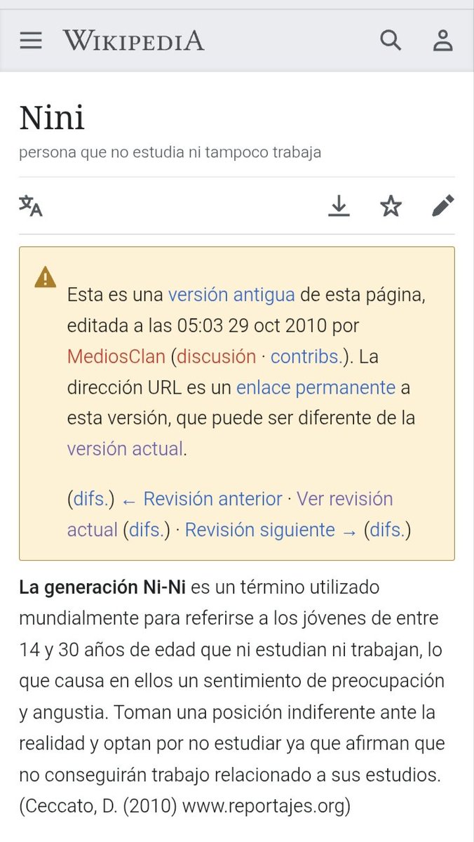 TrachurusM's tweet photo. @Loretitolinda El artículo Nini de la Wikipedia fue creado el año 2010. https://t.co/02cI6uHOx8