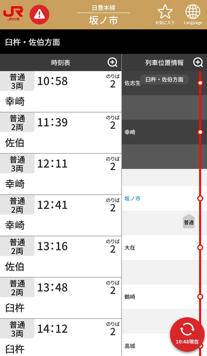 坂ノ市 駅 時刻 表
