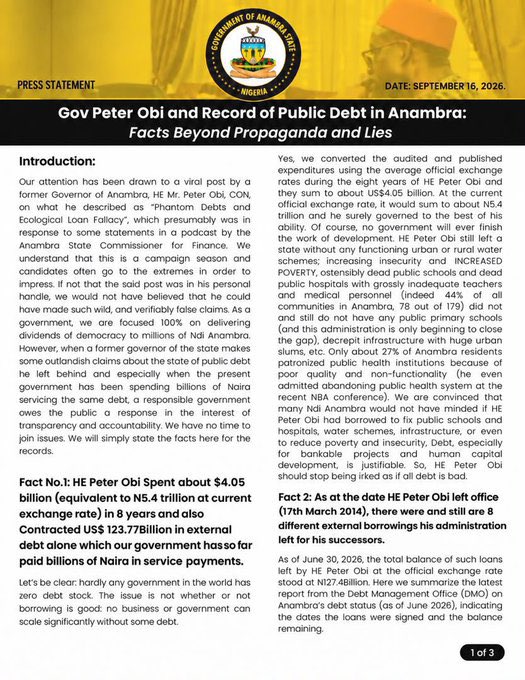 abdullahayofel's tweet photo. JUST IN: Anambra State Government expose Peter Obi’s lies: Peter Obi Borrowed, Left Debts; Audit Uncovers Missing Ecological Fund.

Omo Obi is a gbajue oo, Read 👇🙆😳 https://t.co/5AkkjCeGm9