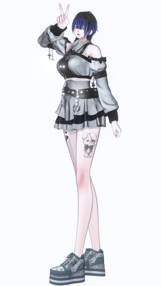HAKUTO_MV's tweet photo. テスターさせていただいてます！

タトゥーも靴もばり可愛いんで是非是非！！ https://t.co/O51pEeDgLA