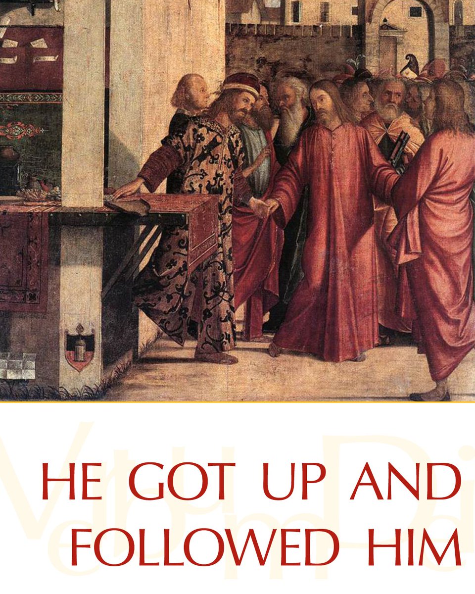 VaticanNews's tweet photo. Gospel of the Day (Matthew 9,9-13)

"Those who are well do not need a physician, but the sick do. Go and learn the meaning of the words, 'I desire mercy, not sacrifice.' I did not come to call the righteous but sinners."

https://t.co/L5tVyVOLI6 https://t.co/uBquF5hXFs