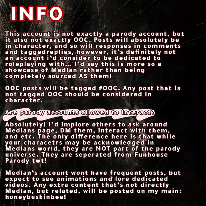 thatsmetalasf's tweet photo. DOCUMENT: MEDLAN'S REFERENCE AND PAGE INFO. Archived from an anonymous artist. Please read for content warnings, references and information!

#funhouseroblox #FUNHOUSEGAME #funhouseoc #funhouseparody https://t.co/YsQZDozRWl