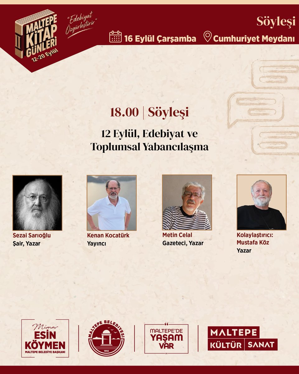 kadinsizcetele's tweet photo. 16 Eylül 2026 #kadınsıztoplantı #12Eylül #edebiyat https://t.co/PM4oAl9IQ9