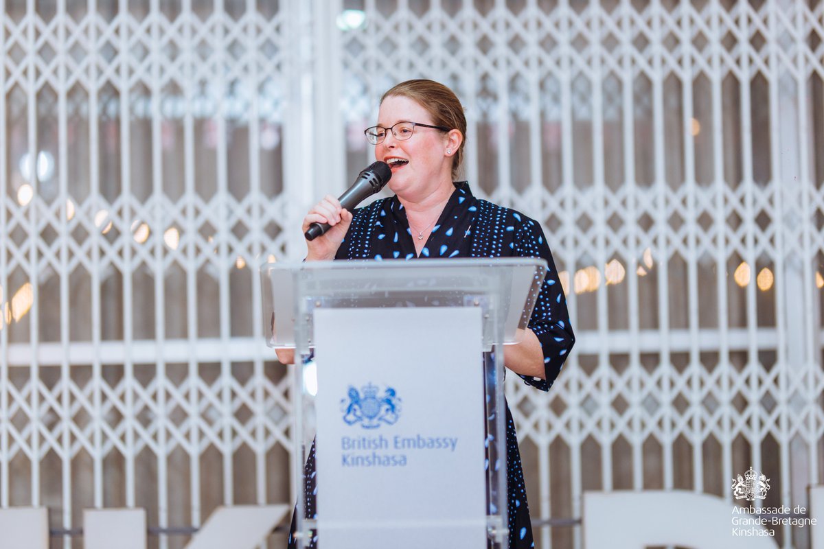 UKinDRC's tweet photo. 🇬🇧🤝🇨🇩
 Jeudi dernier, nous avons eu le plaisir d'accueillir les membres de la communauté britannique résidant à Kinshasa pour une rencontre spéciale avec notre nouvelle Ambassadrice, Zoë Ware.

Ce fut une excellente soirée de présentations, d'échanges et de réseautage.
#UKinDRC https://t.co/kfFoJD493q