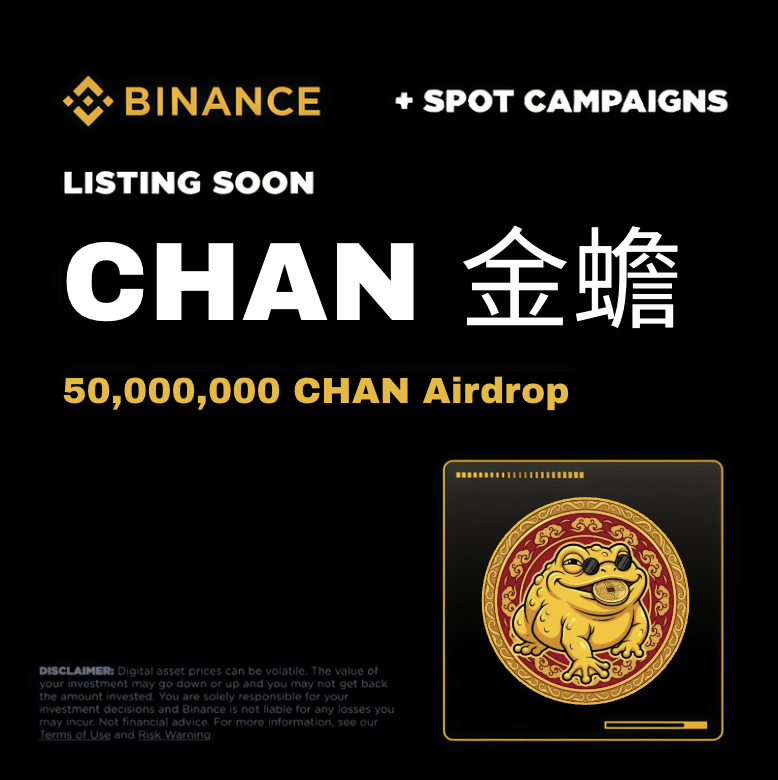 CHANxBNB's tweet photo. 我们需要 500 个 #bnb 地址用于 #CHAN 空投 🪂

🐸 关注 @CHANxBNB 并开启铃铛 🔔 
♻️ 转发并点赞置顶推文 
👇 留下 #BNB 地址并转发

每个钱包可获得 100,000 #CHAN 🐸🪂 https://t.co/d83Gel8Esv