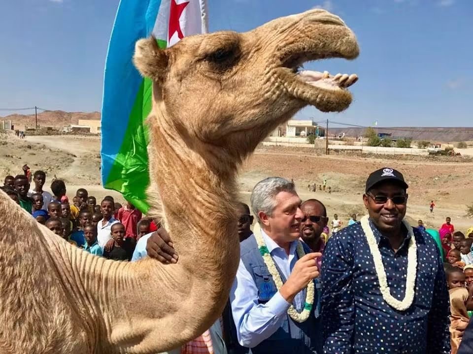 View_of_Djib's tweet photo. 🚨🇩🇯 En 2017, Filippo Grandi, Haut-Commissaire de l’ONU pour les réfugiés HCR : 

"Je suis venu à Djibouti pour dire au monde que ce petit pays, aux maigres ressources, a laissé ses frontières ouvertes. Des réfugiés venant de quatre pays voisins y sont accueillis." https://t.co/K0MwhsKxVs