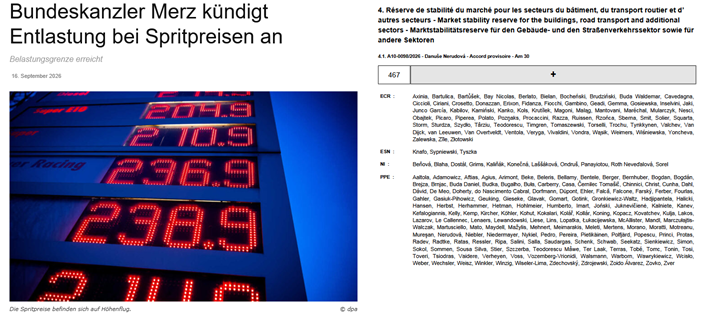 GuntramPross's tweet photo. Während Friedrich Merz gestern eine Spritpreisentlastung ankündigte, haben die Unions-Abgeordneten im EU-Parlament am gleichen Tag (!) für die Änderung des Zertifikatehandels ETS2 gestimmt, was zu einer massiven Erhöhung der Kraftstoffpreise führen wird.

Das ist Volksverarsche auf einem nie dagewesenen Niveau.