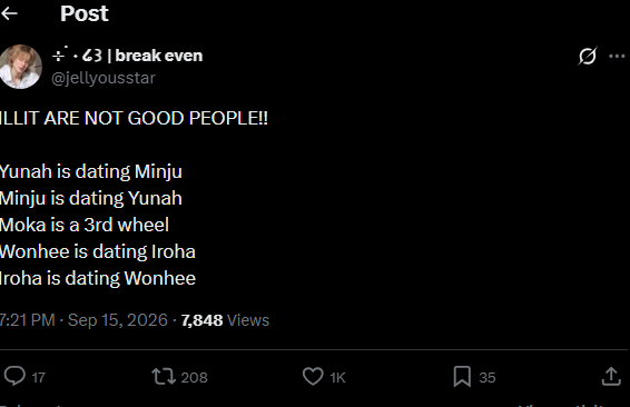 jellyousstar's tweet photo. 1k LIKES OMG ILY ALL!! <33 https://t.co/znBDKBkDvI
