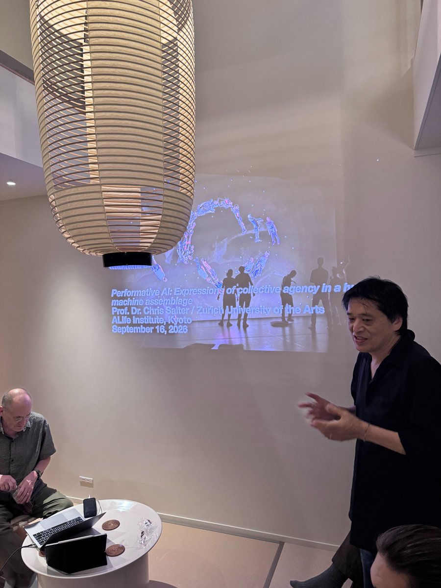 miz_oka's tweet photo. Today's "Emergent Minds: Life, Agency, and Embodied Intelligence" workshop at ALife Institute Kyoto, hosted by Takashi Ikegami @alltbl  🧠✨

#ALife #EmergentMinds #AI #EmbodiedIntelligence https://t.co/LnIERKXKQX