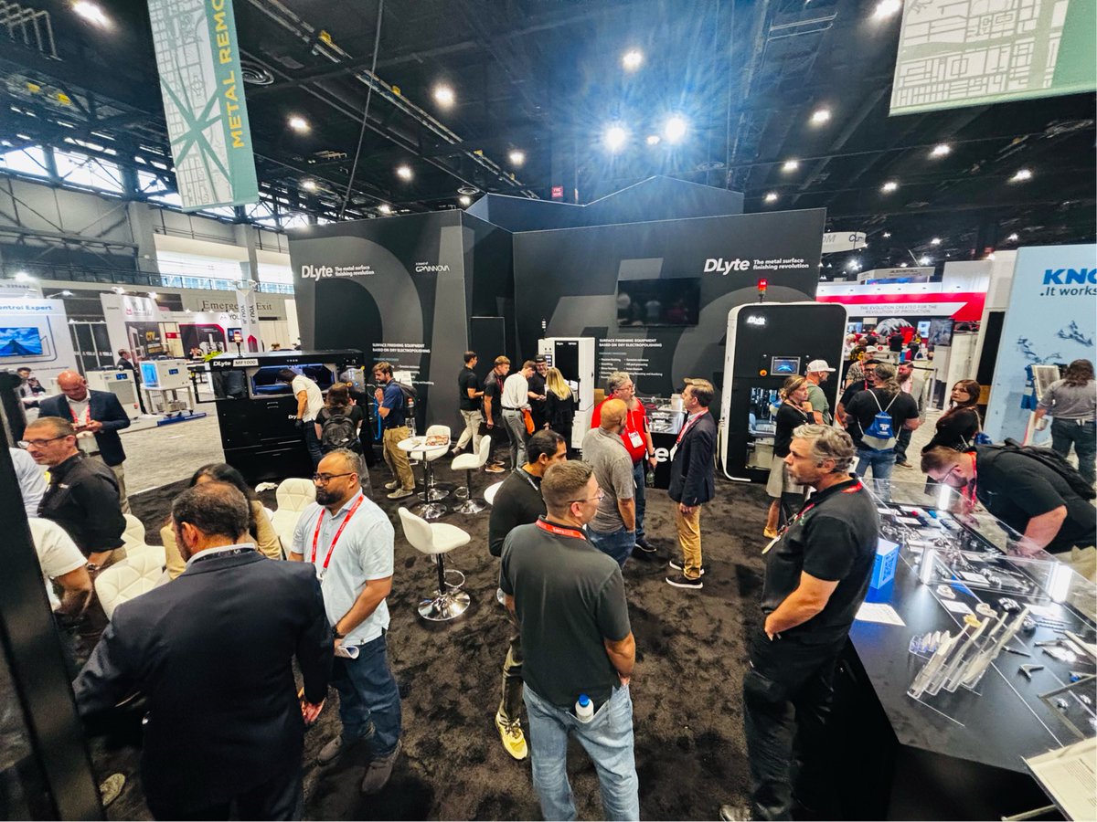Gpainnova's tweet photo. 📸 Day 2️⃣ at #IMTS2026 is a wrap!
The #DLyte #MF1000 is available for the 1st time in the USA, showcasing a new approach to #MassElectropolishing.
Visit GPAINNOVA at 📌 booth 339386, South Building, Level 3. 🔥🌎
#IMTS #SurfaceFinishing #DryLyte #electropolishing #Chicago https://t.co/2R1msqK76M