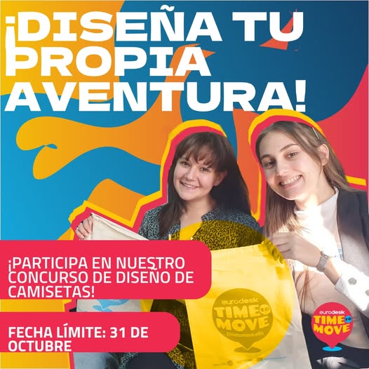 JuventudCanaria's tweet photo. Concurso de diseño "Times to Move" - Concurso de diseño de camiseta basado en la amistad en toda Europa
¿Qué significa para ti la amistad en Europa?
¡Ponlo en una camiseta y podrás ganar un pase de Interrail!
Participación abierta hasta el 31/10.
https://t.co/wyRYkUhQBf
#redsij https://t.co/Fch65vahxi