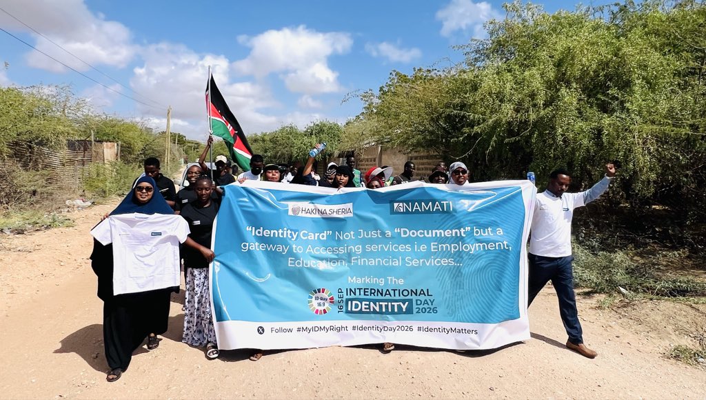 ShalleUmul21187's tweet photo. We remain focussed on calling for fair and equal access to identification documents for all Kenyans. #MyIDMyRight #IDDay #StopIDDelays
@NamatiKenya @Haki_na_Sheria @ParanetRight https://t.co/Om4OrQiQh5
