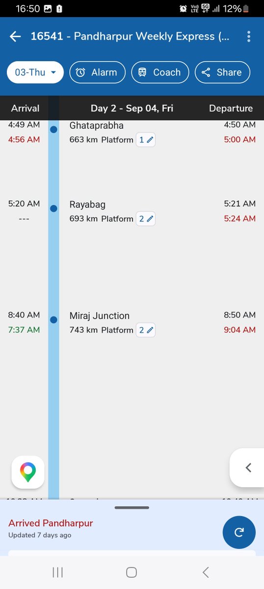 Hulikavishri's tweet photo. Sir @RailMinIndia @AshwiniVaishnaw You Observing #IndianRailways Point to Point, So we Requesting kindly look at this 16541 train since 2015 Running as Speed same Time Table
Every Trip @Central_Railway Not allowing #Miraj Jn &amp; @drmsbc officials also Not changing TimeTable @drmubl https://t.co/LfD7vtecdo