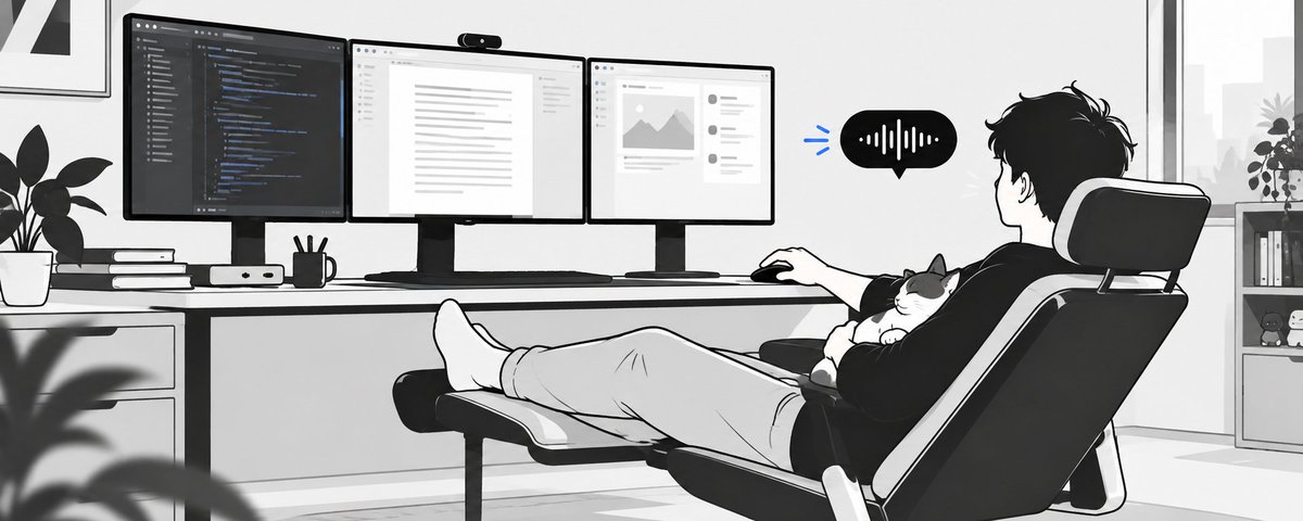 Typefree 开源了,全新的 AI 语音输入法交互逻辑,丢掉键盘快捷键!