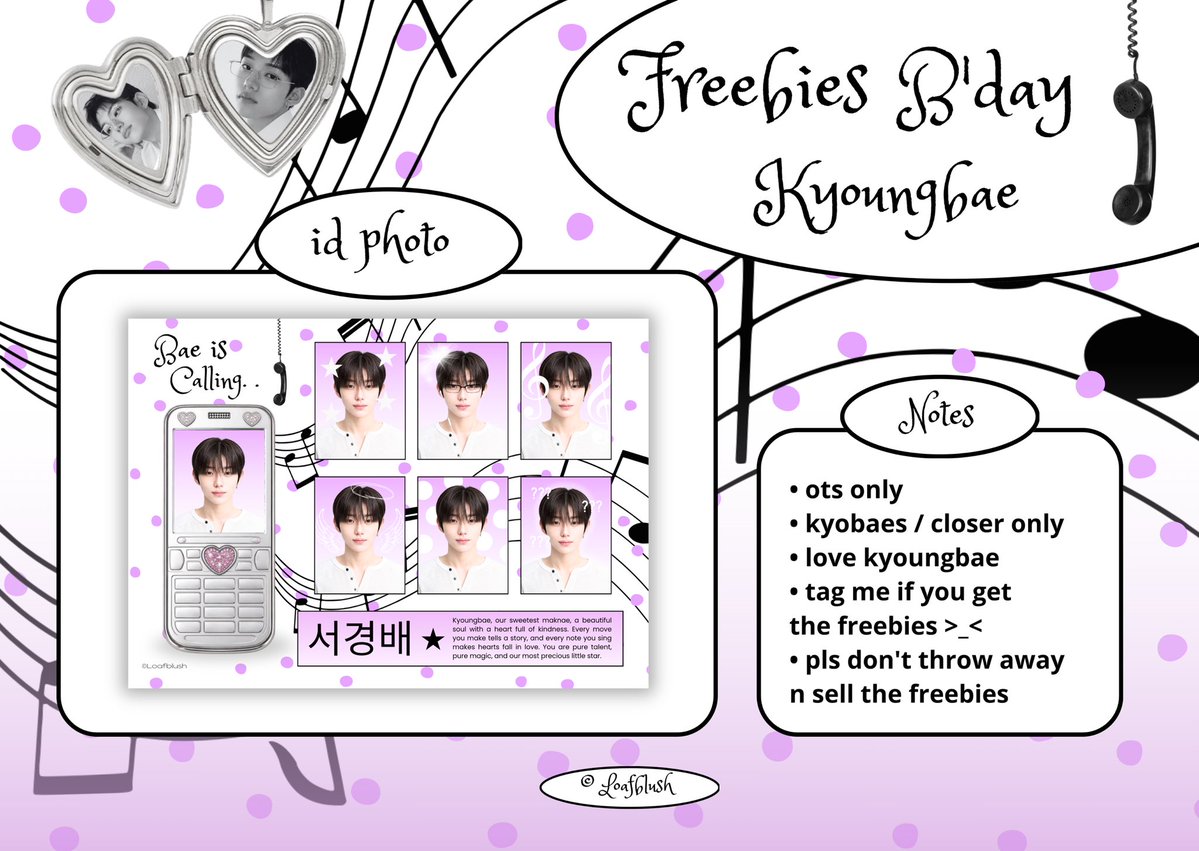 loafblush's tweet photo. ★ ꒰ FREEBIES b'day kyoungbae ꒱ ⭑.ᐟ
⤷ by ©loafblush ⟢

𖦹 rt and like are appreciated
𖦹 ots event only
𖦹 limited quantity !

see you there, kyobaes ⭑.ᐟ 
#BaeMyNeverland #서경배 https://t.co/kKnKw2AxNM