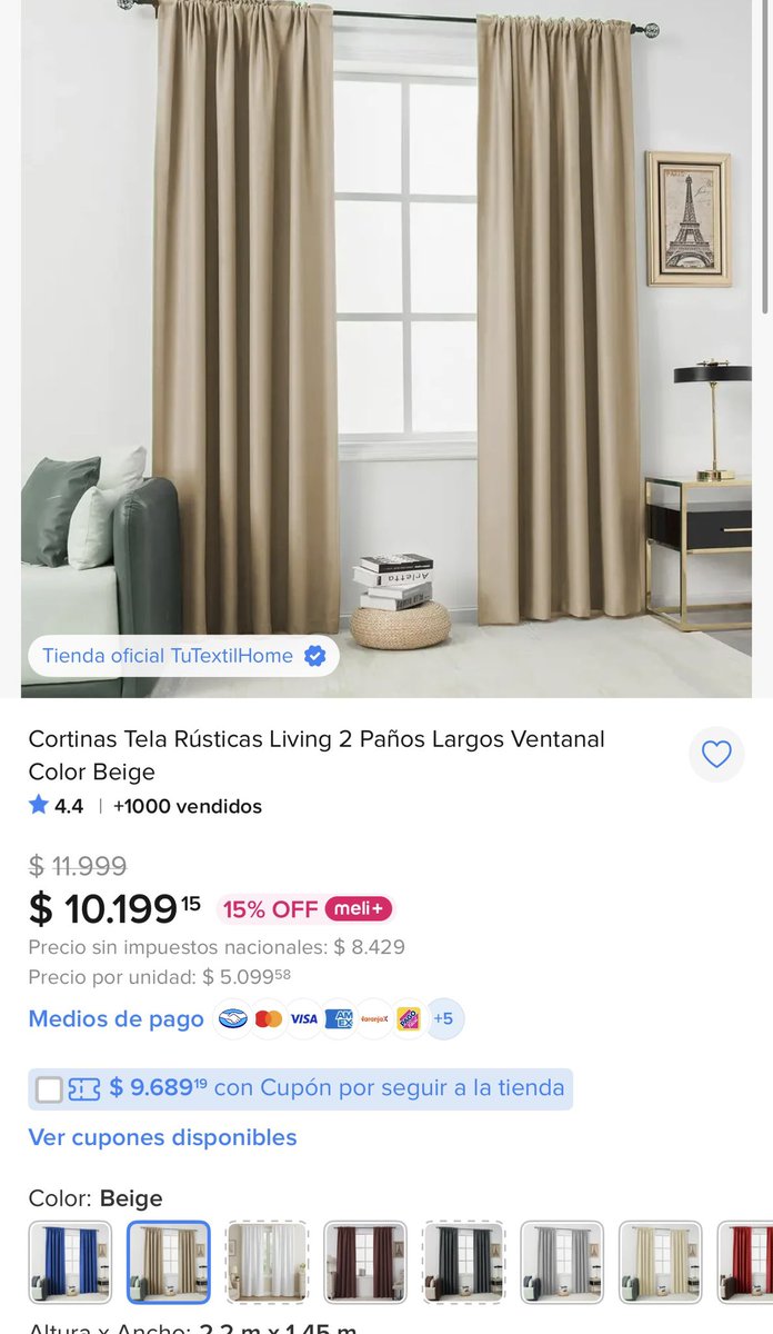 vmenditto's tweet photo. 🔥 Cortinas yaaaa regaladas mira 

Varios colores 
2 paños $10.199
https://t.co/l4ystRYDwH https://t.co/vXf7sEycyj