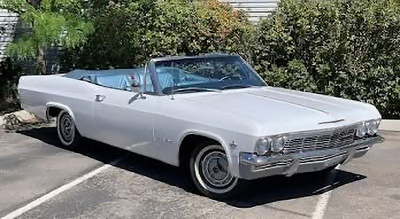ClassicInd's tweet photo. Barry Veillette sent us this photo of his beautifully restored '65 Impala SS 327 convertible. Nice car, Barry! It's always nice to see one with the original wheel covers and whitewall tires. #Chevy #Impala #65Impala #classiccar #restoration #ClassicIndustries https://t.co/69kPhdb8g7
